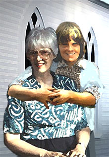 woman hugging older woman