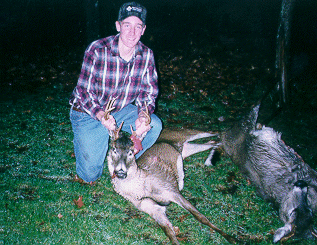 Mat Stover with his first archery trophy!