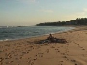Lounging on the sand