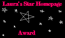 Laura's Star Web Page  Award