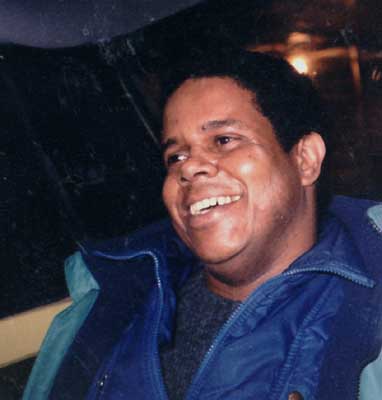 Photo of lester in Paul's beat up car