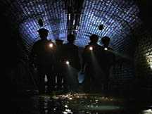 Flashlights in tunnel - The Host