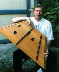 Image of Cliff and his Hammered Dulcimer