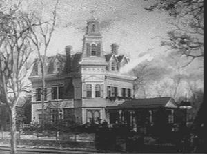 The Mansion complete with a rocket from Pugsley