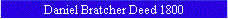 Daniel Bratcher Deed 1800