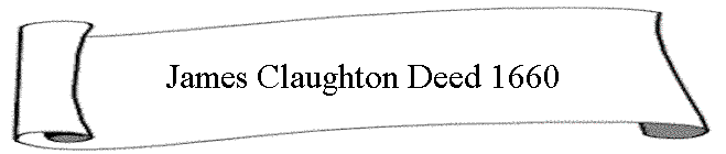 James Claughton Deed 1660