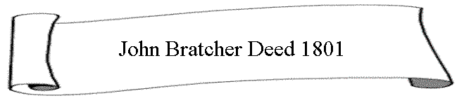 John Bratcher Deed 1801