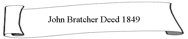 John Bratcher Deed 1849