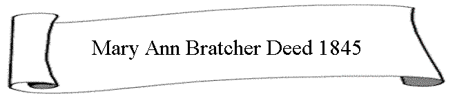 Mary Ann Bratcher Deed 1845