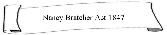 Nancy Bratcher Act 1847