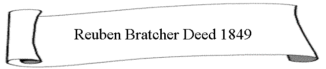 Reuben Bratcher Deed 1849