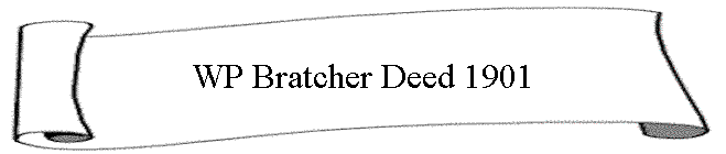 WP Bratcher Deed 1901