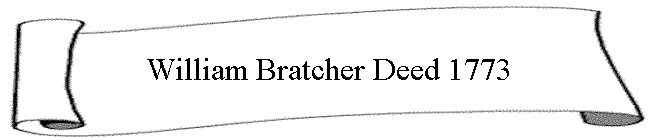 William Bratcher Deed 1773