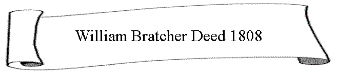 William Bratcher Deed 1808