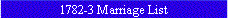 1782-3 Marriage List