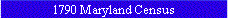 1790 Maryland Census
