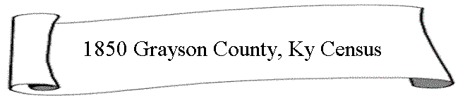 1850 Grayson County, Ky Census
