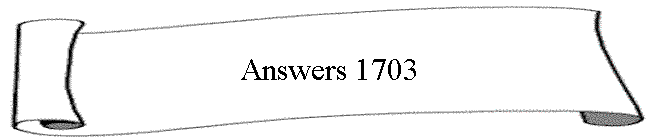 Answers 1703