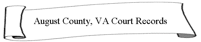 August County, VA Court Records