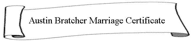 Austin Bratcher Marriage Certificate