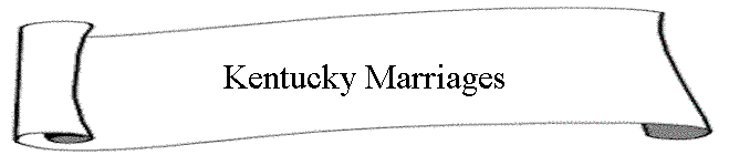 Kentucky Marriages