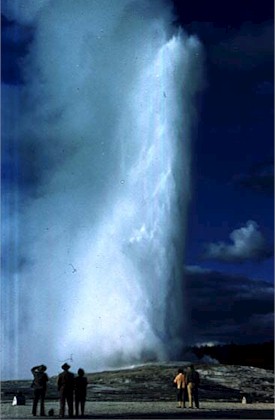 Old Faithful in the 1950s