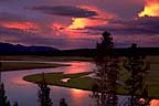Yellowstone River Through Hayden Valley