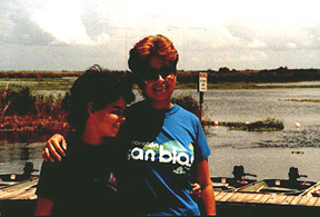 En el Loxahachee Wild Life Preserve en Boca Ratn con su mami. 