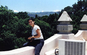 Robin enjoying the view.