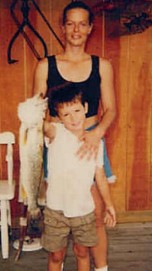 COREY MILLER & MOM--WEAKFISH 21.5 INCH 2.5 LBS. CAUGHT AT BERKELEY ISLAND PARK. NICE CATCH!
