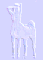 Light blue embossed images of centauress--Reduction 2