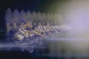 Elders 
casting down their crowns