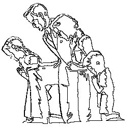 Family Kneeling