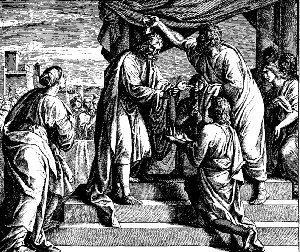 David crowned 
King
