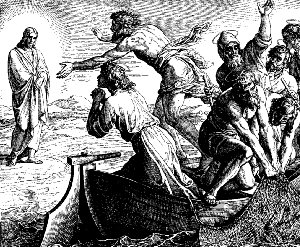 Jesus appears on Sea of Galilee