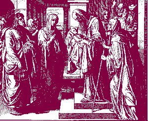 Simeon 
blesses Jesus