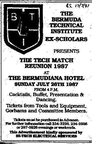 newspaper advertisement for reunion