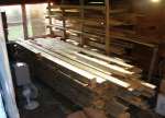 Timber drying in shed