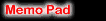 Memo Pad, 8-bit resources