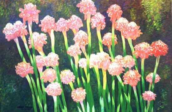 Painting of Pink Flowers