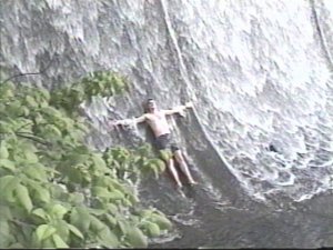 Fred in a Waterfall