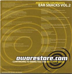 Awarestore.com Presents Ear Snacks Vol. 2 back cover