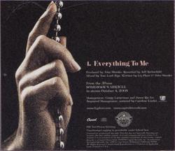 Everything To Me promotional single back cover