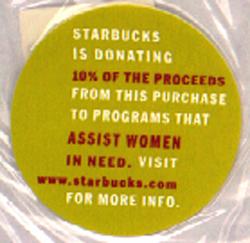 Lilith Fair '98: A Starbucks Blend cover sticker