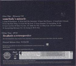 Somebody's Miracle advance CD back cover