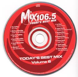 Mix 106.5 Today's Best Mix Volume 6 disc