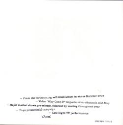 Why Can't I? inner sleeve