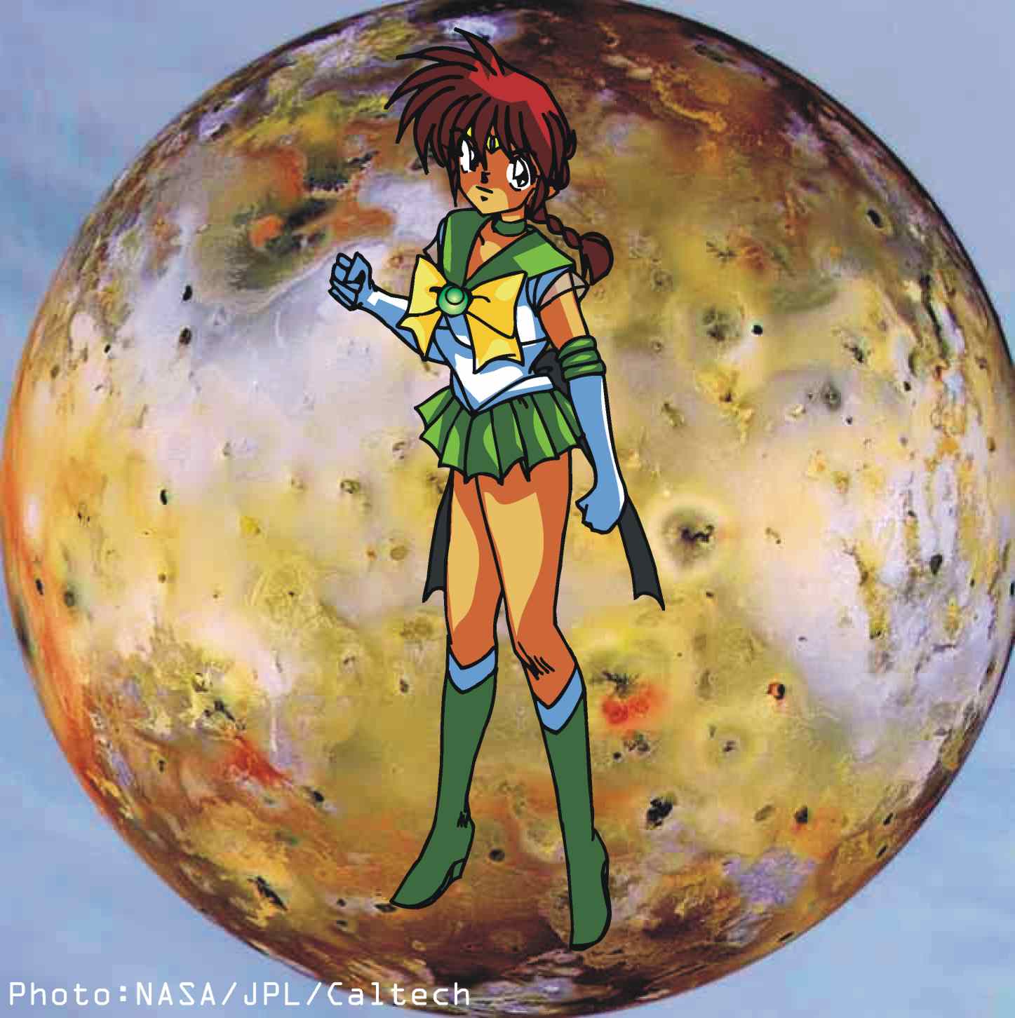 Sailor Io with the Moon Io