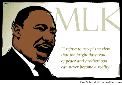 Seattle Times Illustration of MLK