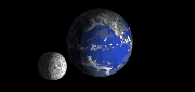 Picture of Earth and the Moon
